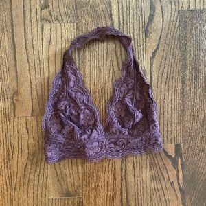 Free People Lace Halter Bralette